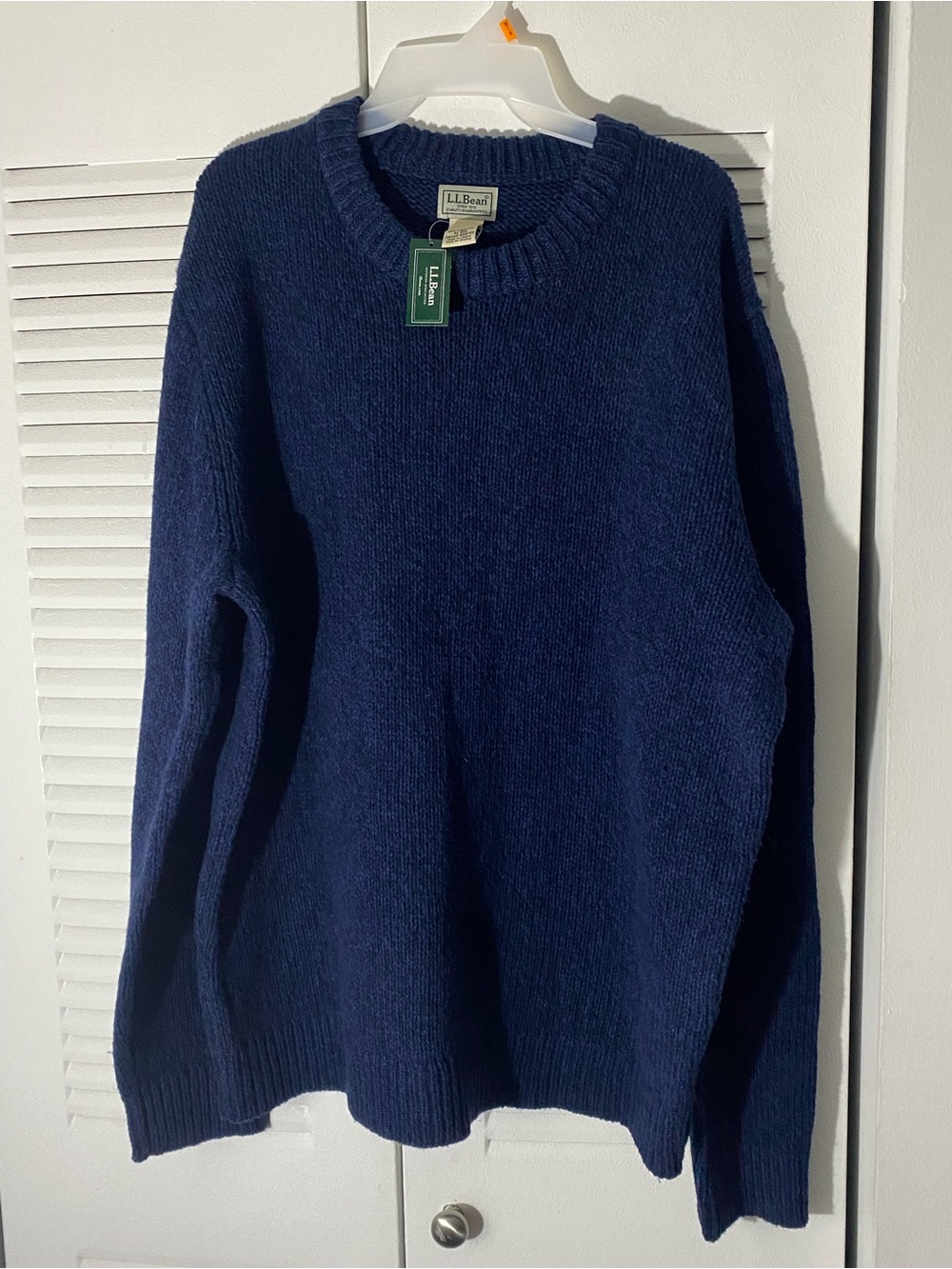 L.L. Bean Men's Dark Navy Crewneck Sweater